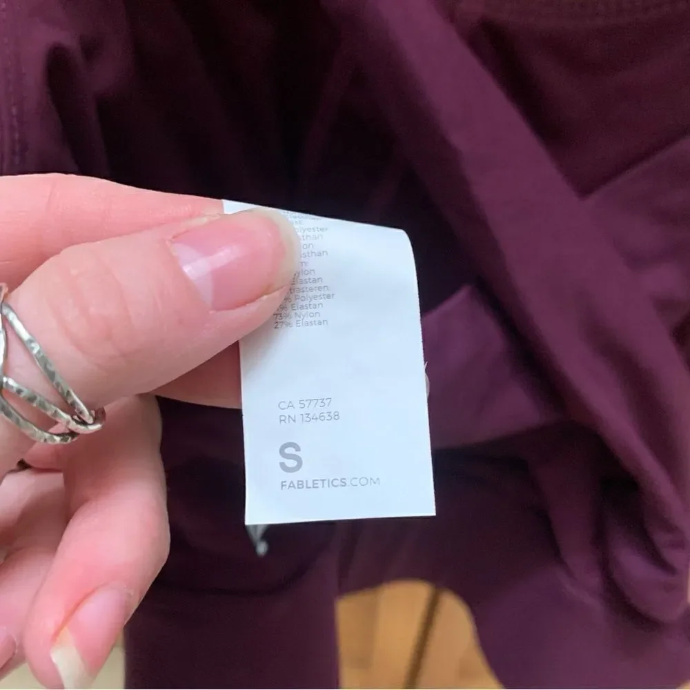 Fabletics Purple Sports Bra Small